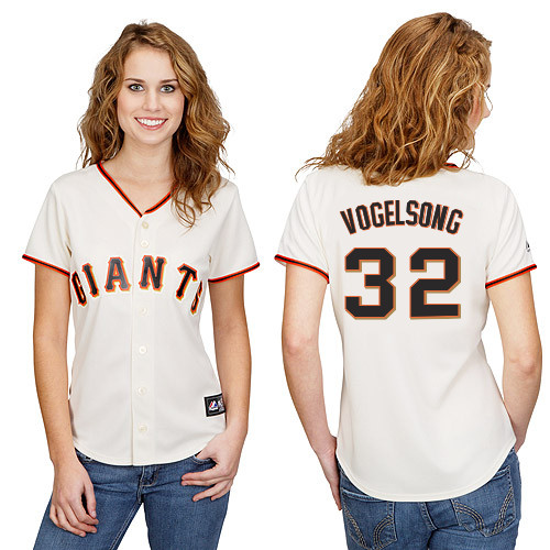 Ryan Vogelsong #32 mlb Jersey-San Francisco Giants Women's Authentic Home White Cool Base Baseball Jersey